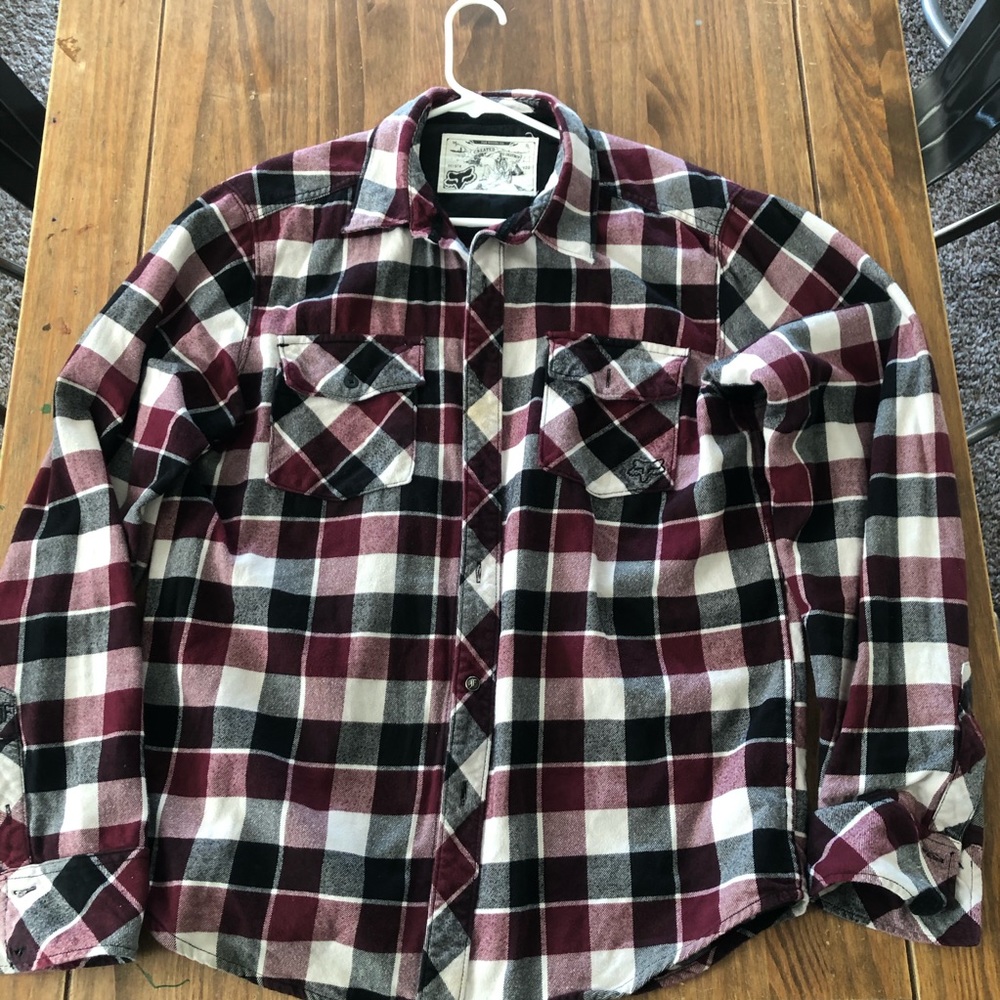 Fox Racing Gear Flannel - Large - Maroon